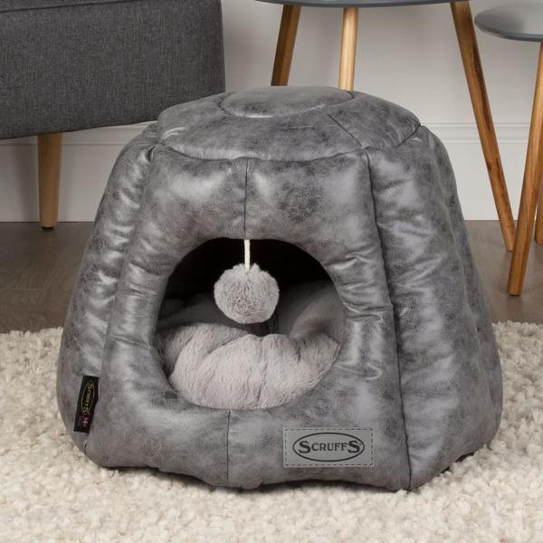 Scruffs & Tramps Kattbädd Knightsbridge 48x38 cm grå grå