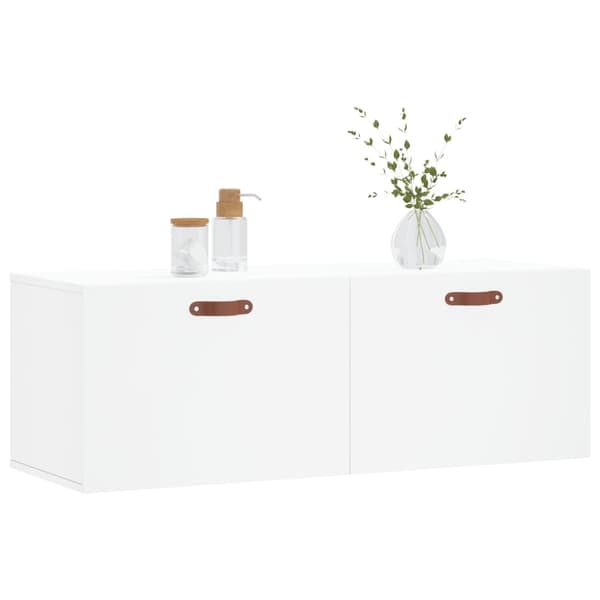 vidaXL Väggskåp vit 100x36,5x35 cm konstruerat trä Vit