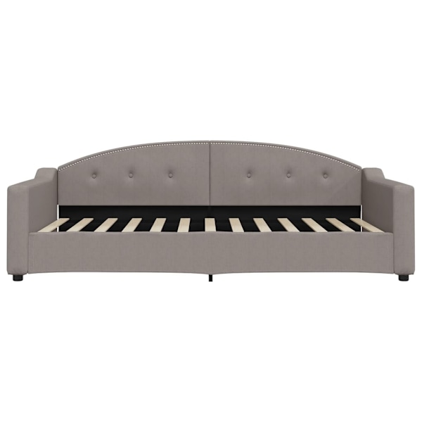 vidaXL Dagbädd utdragbar taupe 100x200 cm tyg Taupe