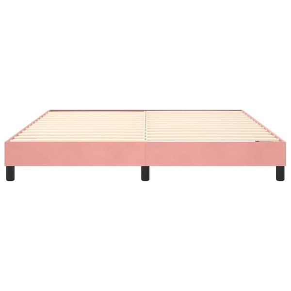 vidaXL Ramsäng rosa 180x200 cm sammet Rosa
