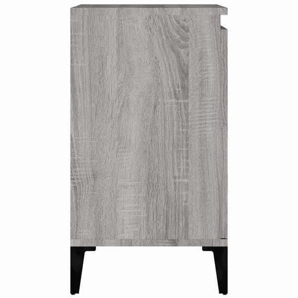 vidaXL Tvättställsskåp grå sonoma 58x33x60 cm konstruerat trä Grå