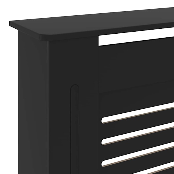 vidaXL Elementskydd MDF svart 205 cm Svart