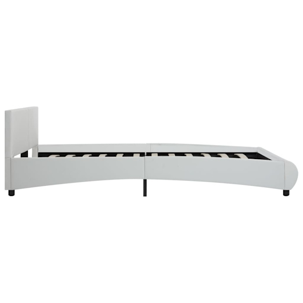 vidaXL Sängram vit konstläder 180x200 cm Vit