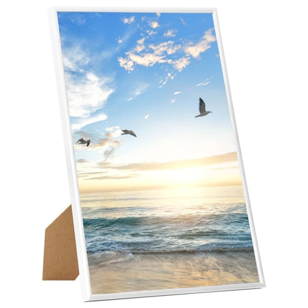 vidaXL Fotoramar 5 st för bord vit 21x29,7cm MDF Vit