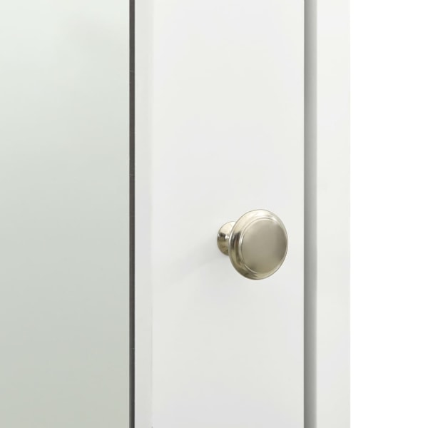 vidaXL Spegelskåp för badrum vit 66x17x63 cm MDF Vit