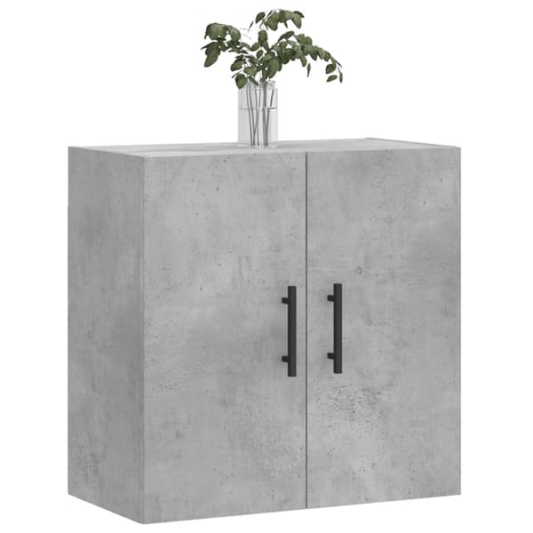 vidaXL Väggskåp betonggrå 60x31x60 cm konstruerat trä Grå