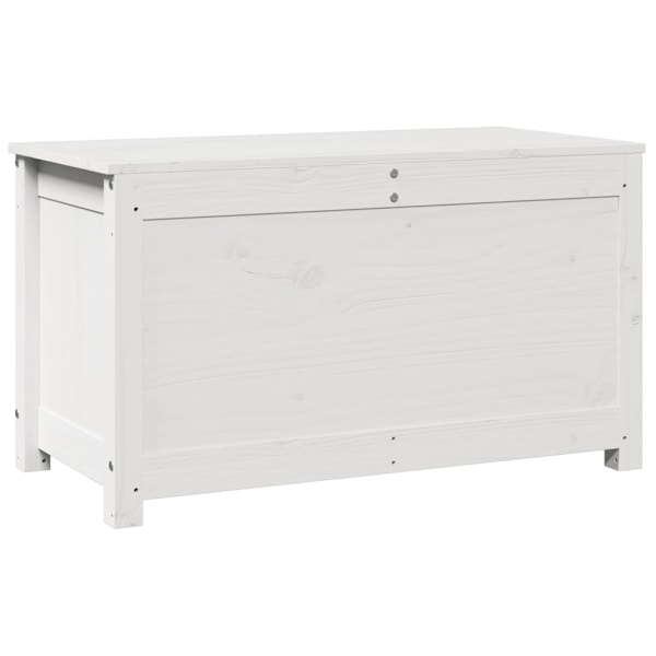 vidaXL Förvaringslåda vit 80x40x45,5 cm massiv furu Vit