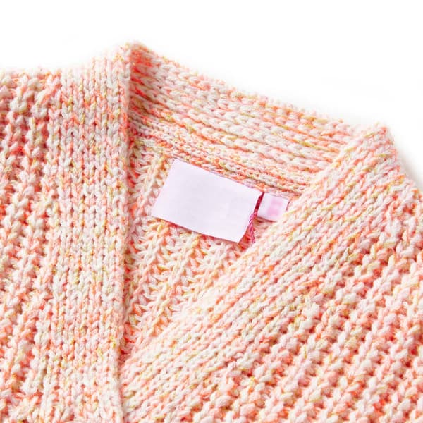 vidaXL Stickad kofta för barn blandad rosa 116 Rosa