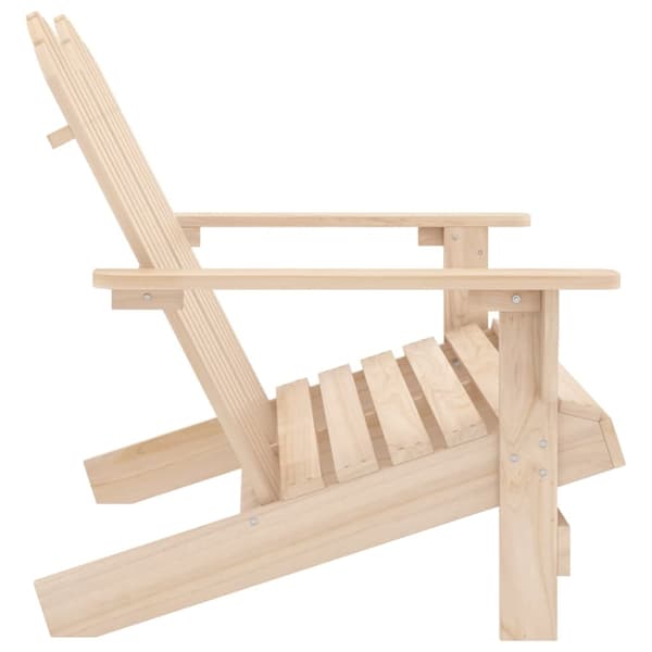 vidaXL Adirondackstol 2-sits massivt granträ Brun