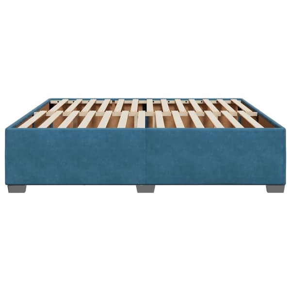vidaXL Sängram blå 180x200 cm sammet Blå