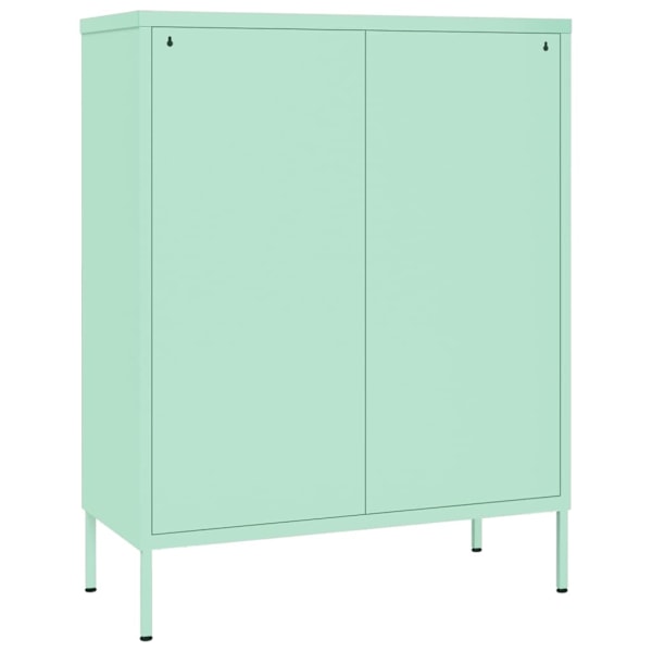 vidaXL Byrå mintgrön 80x35x101,5 cm stål Blå