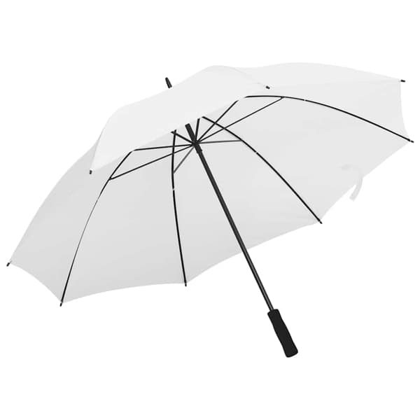 vidaXL Paraply vit 130cm Vit