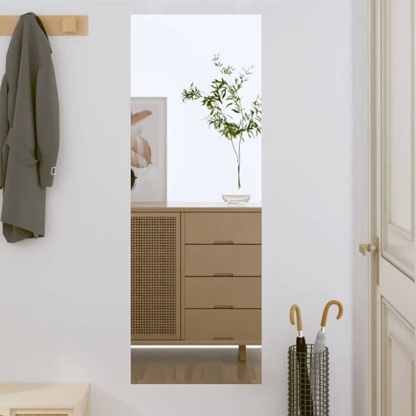 vidaXL Väggspegel 40x100 cm glas rektangulär Silver