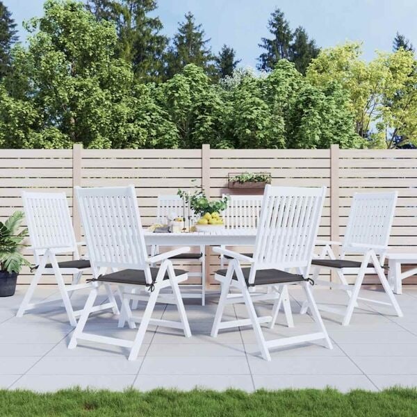 vidaXL Stolsdynor 6 st antracit 50x50x4 cm oxfordtyg Antracit