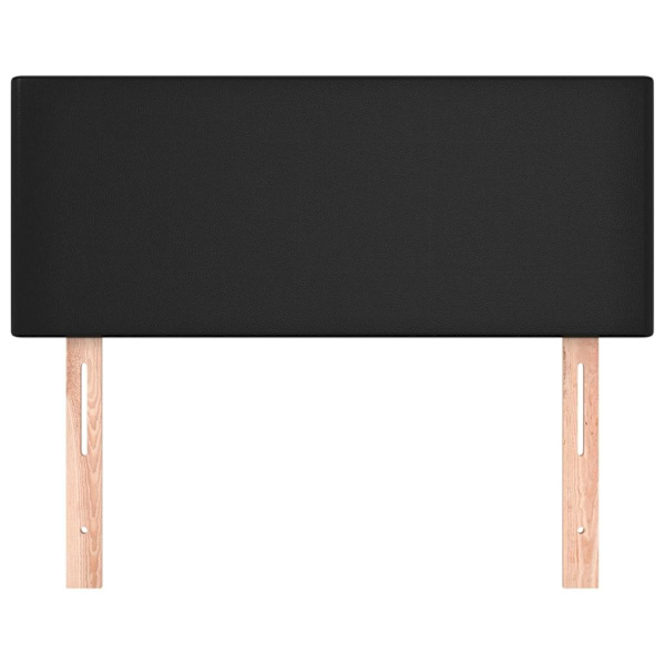 vidaXL Sänggavel svart 80x5x78/88 cm konstläder Svart
