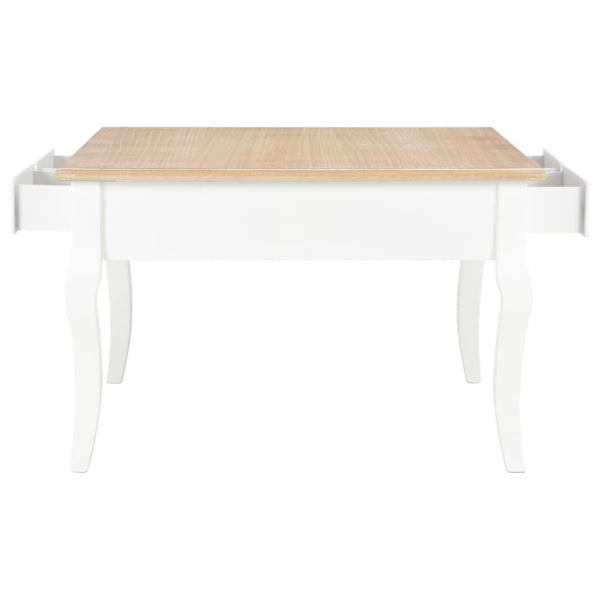 vidaXL Soffbord vit 80x80x50 cm trä Vit