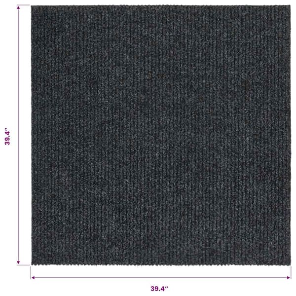 vidaXL Gångmatta 100x100 cm antracit Antracit