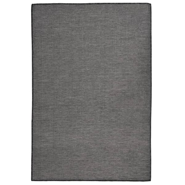 vidaXL Utomhusmatta plattvävd 120x170 cm grå grå