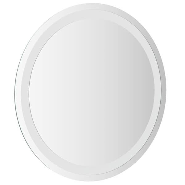 vidaXL Badrumsspegel LED 50 cm rund Transparent