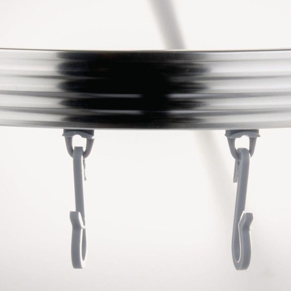 RIDDER Universal duschstång för hörn med krokar krom 52500 Silver