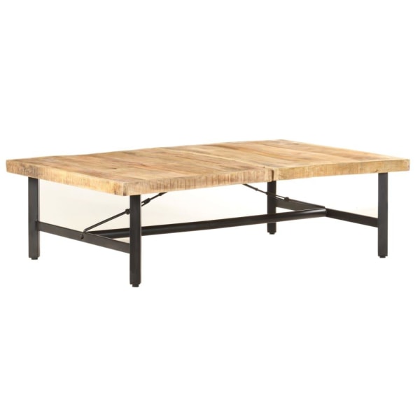 vidaXL Soffbord 142x90x42 cm massivt mangoträ Brun