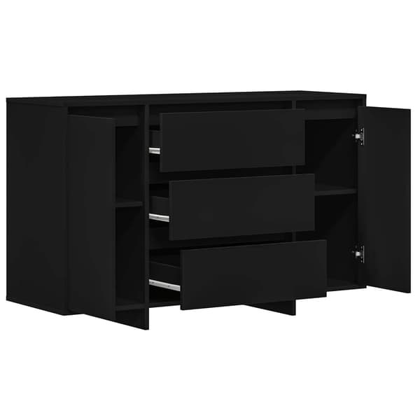 vidaXL Sideboard Svart 120 x 41 x 75 cm Konstruerat trä art
