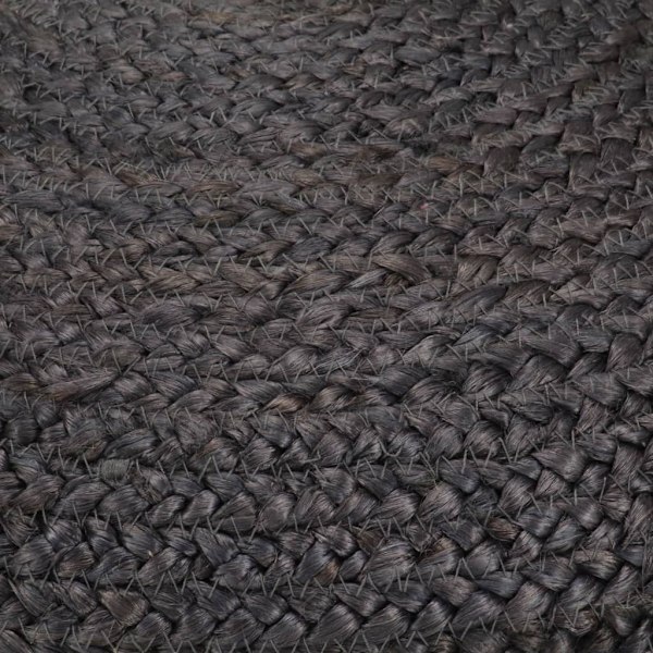 vidaXL Handgjord sittpuff mörkgrå 45x30 cm jute grå