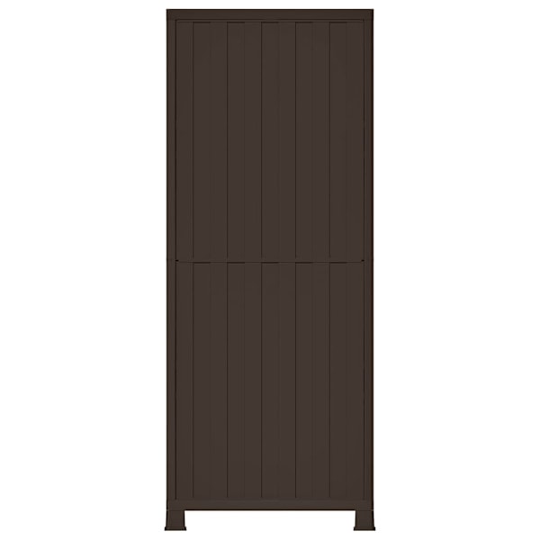 vidaXL Plastskåp 68x39x171,5 cm grå