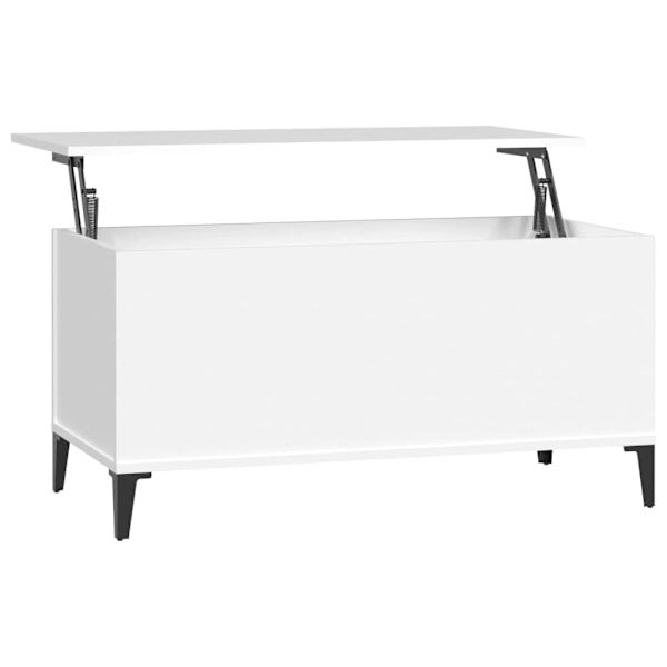 vidaXL Soffbord vit 90x44,5x45 cm konstruerat trä Vit