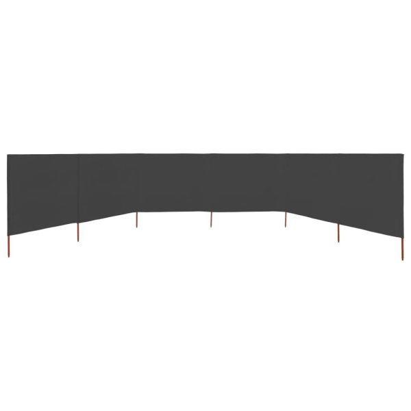 vidaXL Vindskydd 6 paneler tyg 800x120 cm antracit Antracit