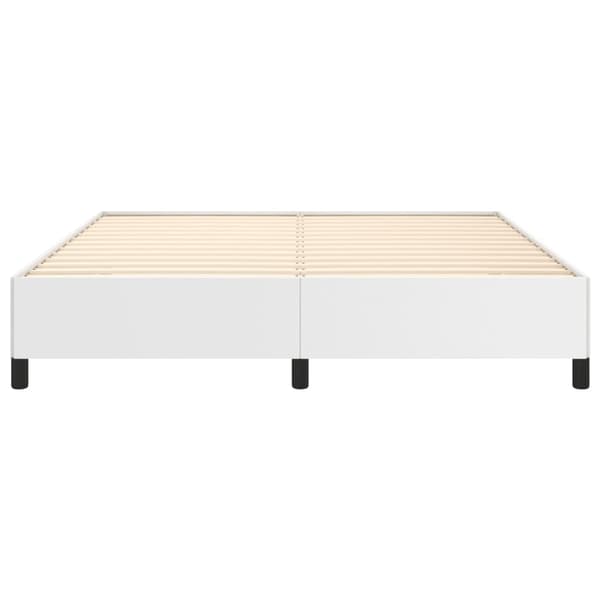 vidaXL Sängram vit 160x200 cm konstläder Vit