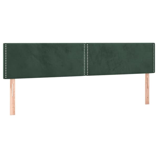 vidaXL Ramsäng med madrass mörkgrön 200x200 cm sammet Grön