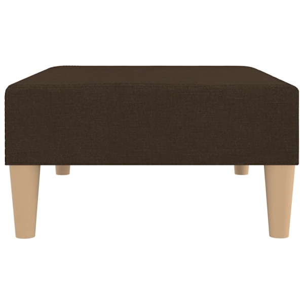 vidaXL Fotpall mörkbrun 78x56x32 cm tyg Brun