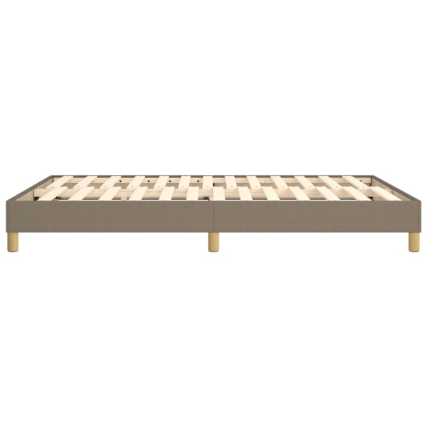 vidaXL Sängram utan madrass taupe 140x200 cm tyg Taupe