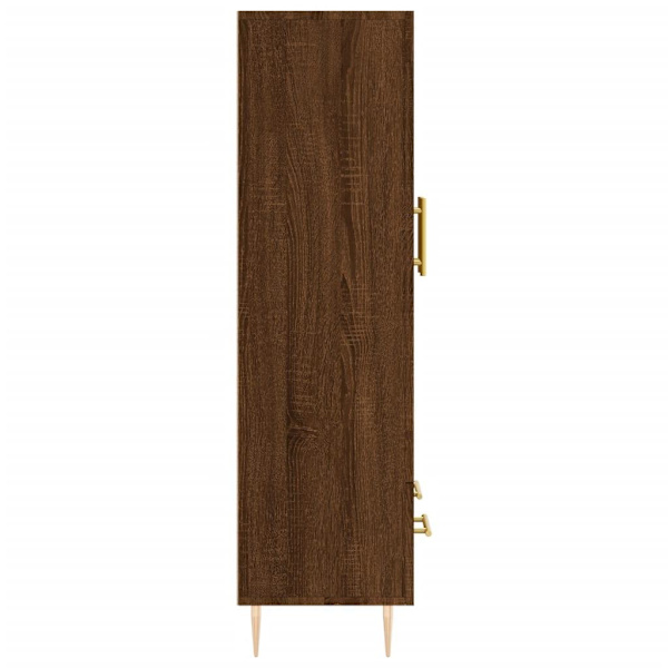 vidaXL Högskåp brun ek 69,5x31x115 cm konstruerat trä Brun