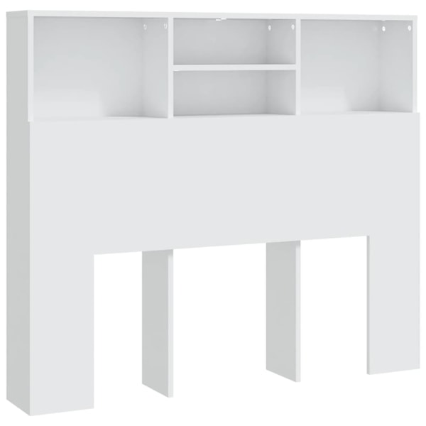 vidaXL Sänggavel med förvaring vit 120x19x103,5 cm Vit