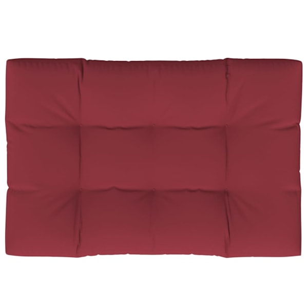 vidaXL Stoppad sittkudde Vinröd 120 x 80 10 cm Röd
