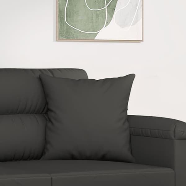 vidaXL Prydnadskuddar 2 st mörkgrå 40x40 cm mikrofibertyg Grå