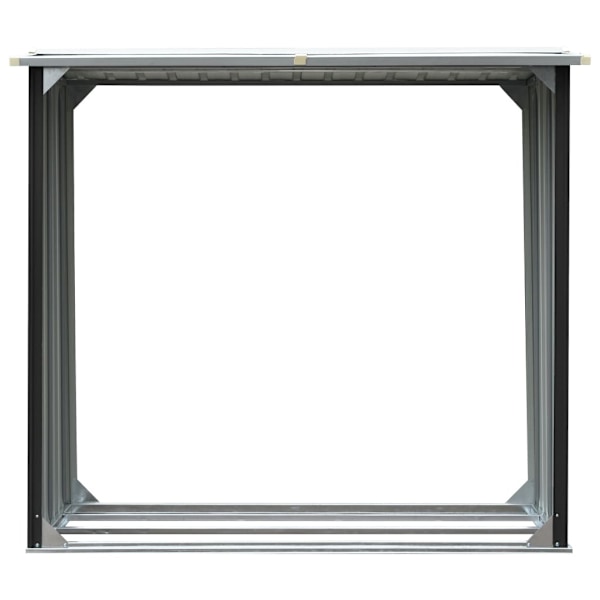vidaXL Vedskjul galvaniserat stål 172x91x154 cm antracit Antracit