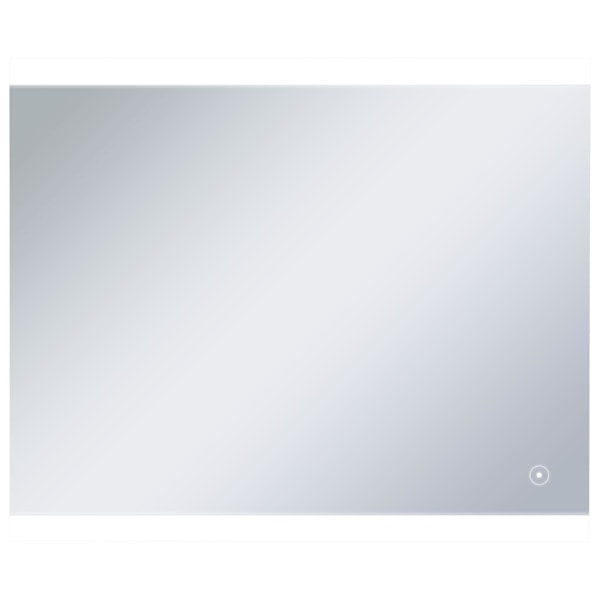 vidaXL Badrumsspegel LED med touch-sensor 60x50 cm Silver