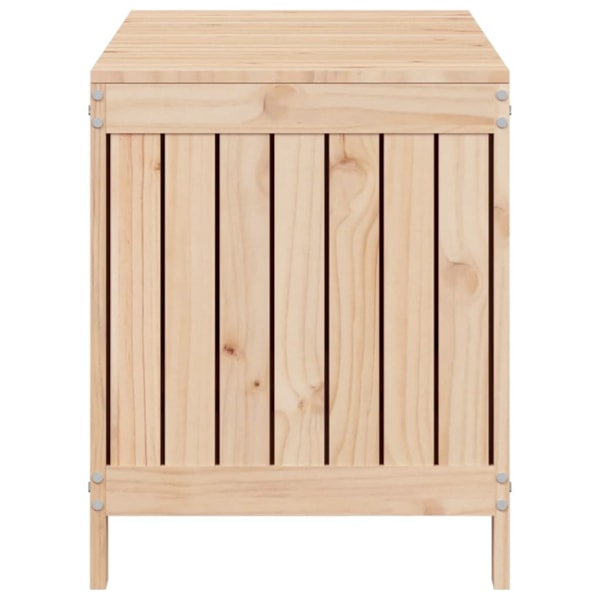 vidaXL Dynbox svart 115x49x60 cm massiv furu Brun