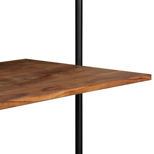 vidaXL Väggmonterat skrivbord 90x40x170 cm massivt akaciaträ Brun