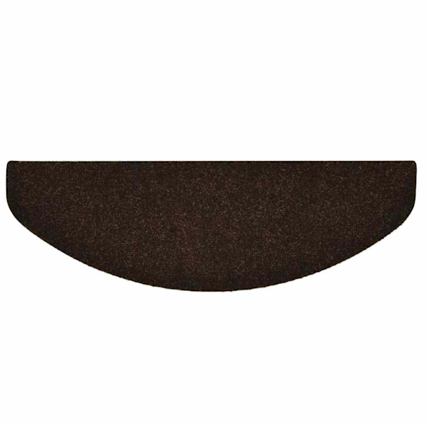 vidaXL Trappstegsmattor självhäftande 10 st brun 65x21x4 cm brodyr Brun