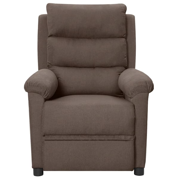 vidaXL Elektrisk reclinerfåtölj taupe tyg Taupe