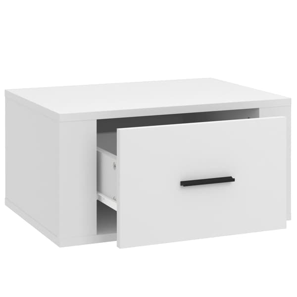 vidaXL Väggmonterade sängbord 2 st vit 50x36x25 cm Vit
