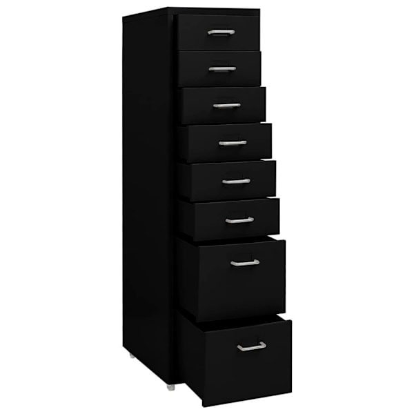 vidaXL Hurts Svart 20x41x109 cm metall Svart