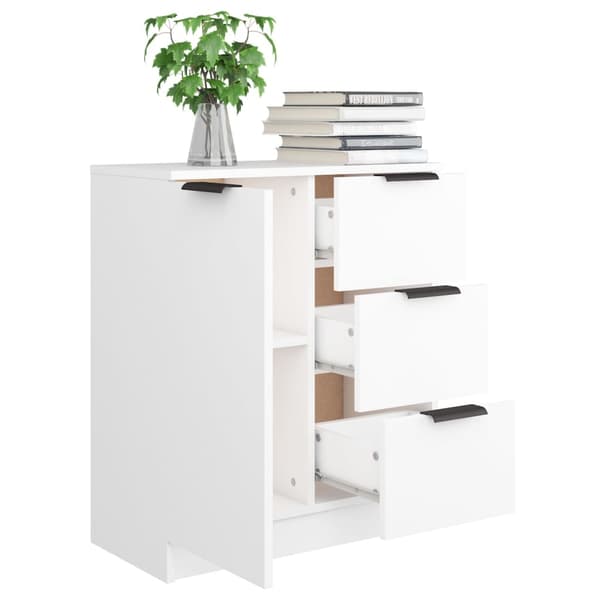 vidaXL Skänk vit 60x30x70 cm konstruerat trä Vit