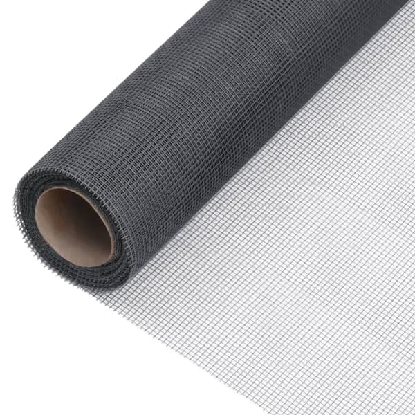 vidaXL Insektsnät glasfiberplast 60x500 cm grå grå