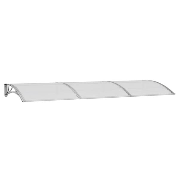 vidaXL Entrétak grå 300x100 cm polykarbonat Grå