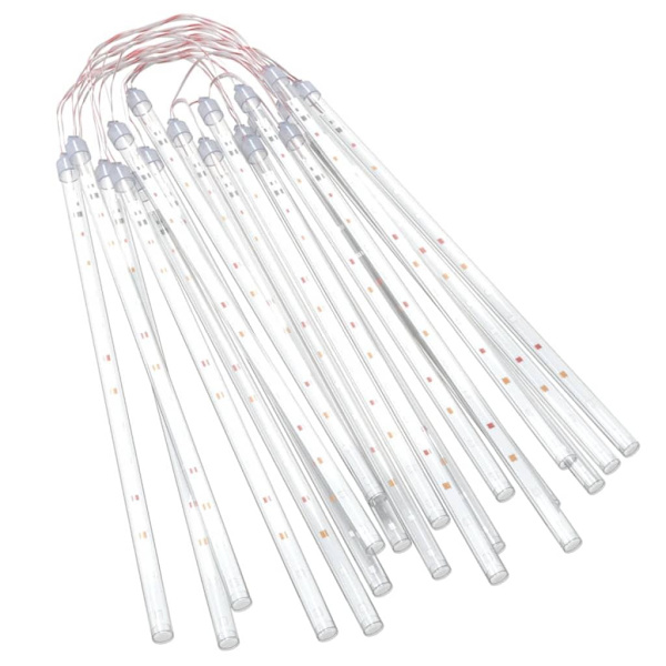 vidaXL Meteorregn 20 st 30 cm 480 LED flerfärgad inne/ute multifärg